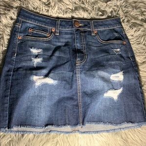 Blue jean skirt